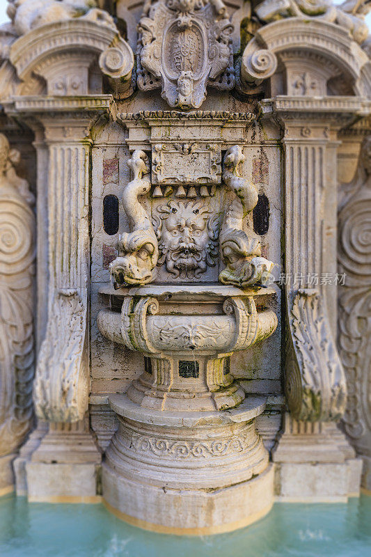 Cesena, Fontana Masini，广场del Popolo - Italy